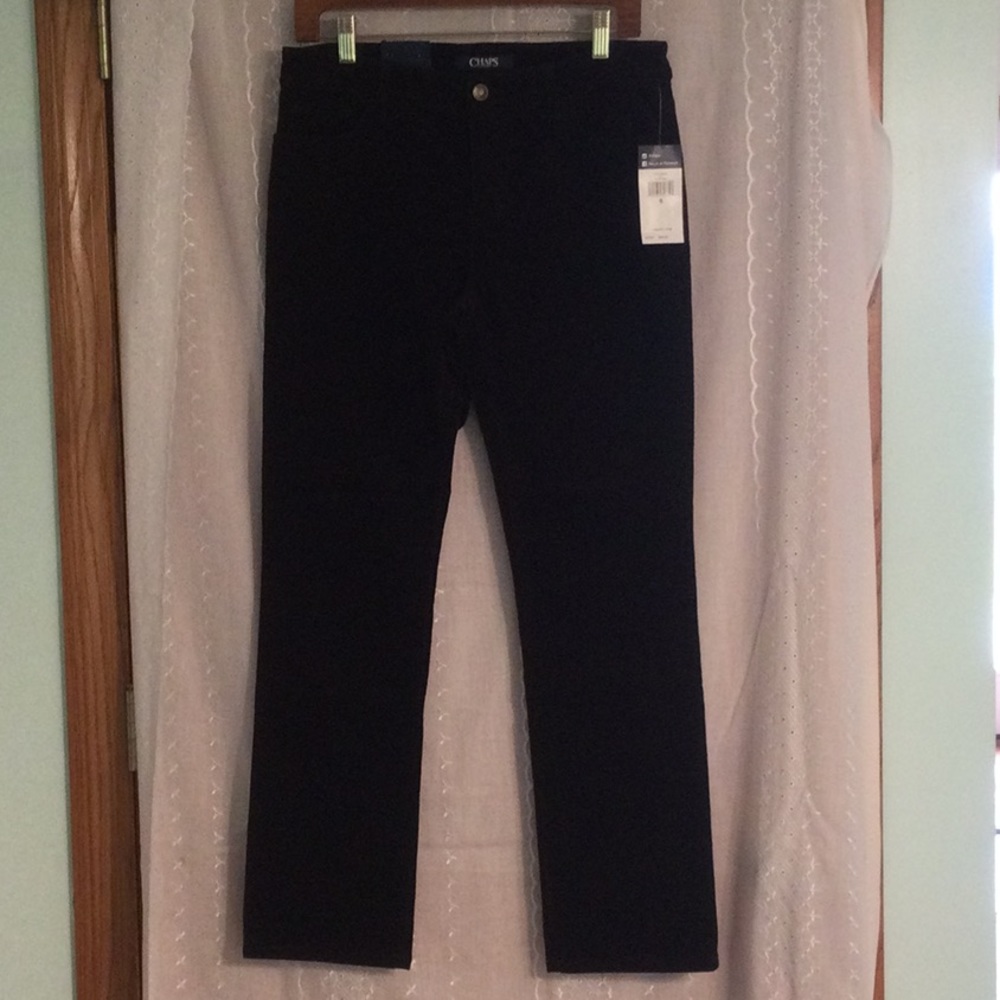 Chaps Madden Straight Slimming Fit Cords Dk Brown